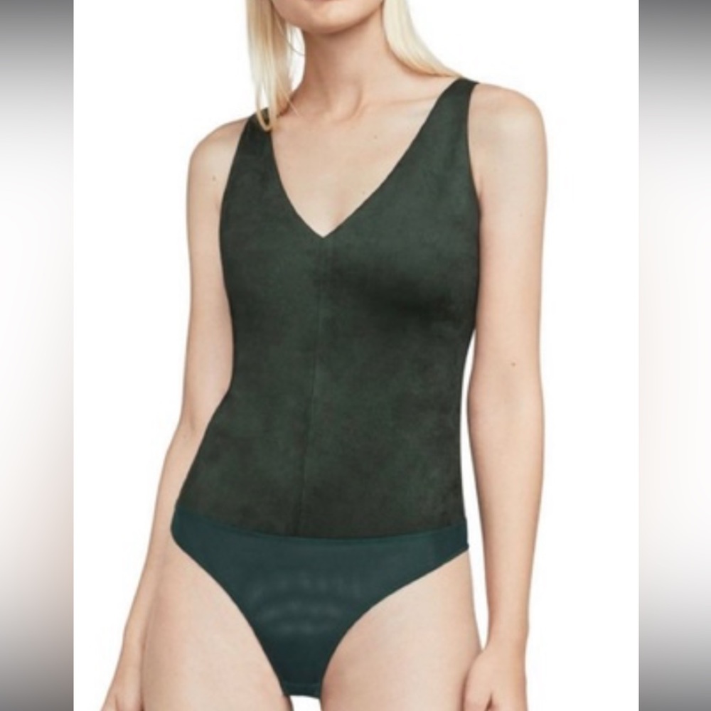 BCBG suede bodysuit